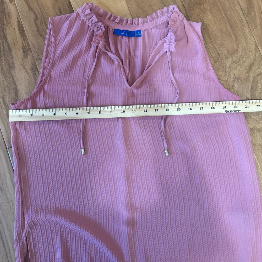 Apt 9 Ruffled Trim Sleeveless Blouse - Picture 4 of 7
